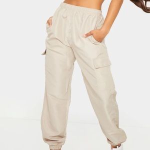 Stone Nylon Joggers